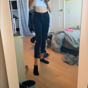 brandy navy corduroy pants